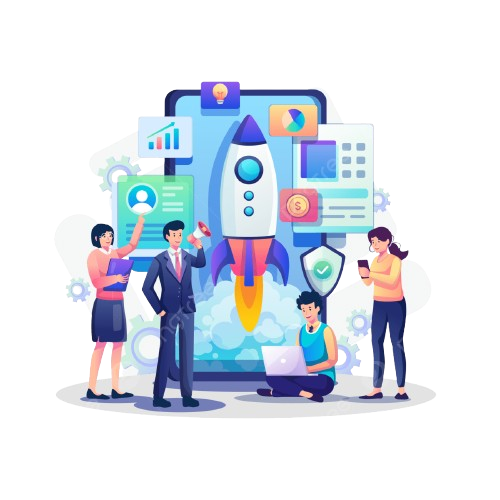 Digital Startup Illustration